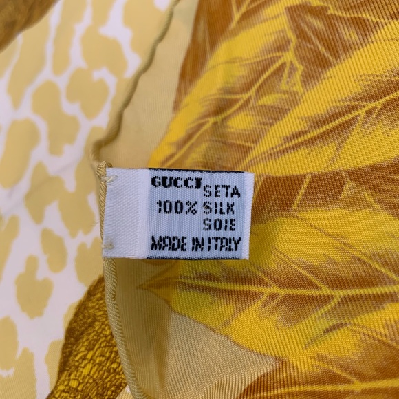 Original Gucci Monkey pattern 100% Silk Scarf - Picture 3 of 4